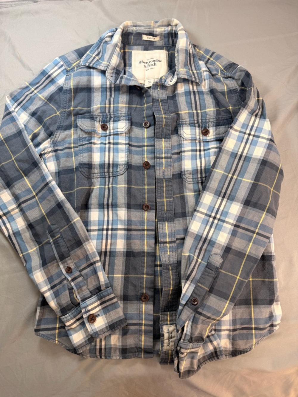 Abercrombie & Fitch Muscle Size Small Men's flannel